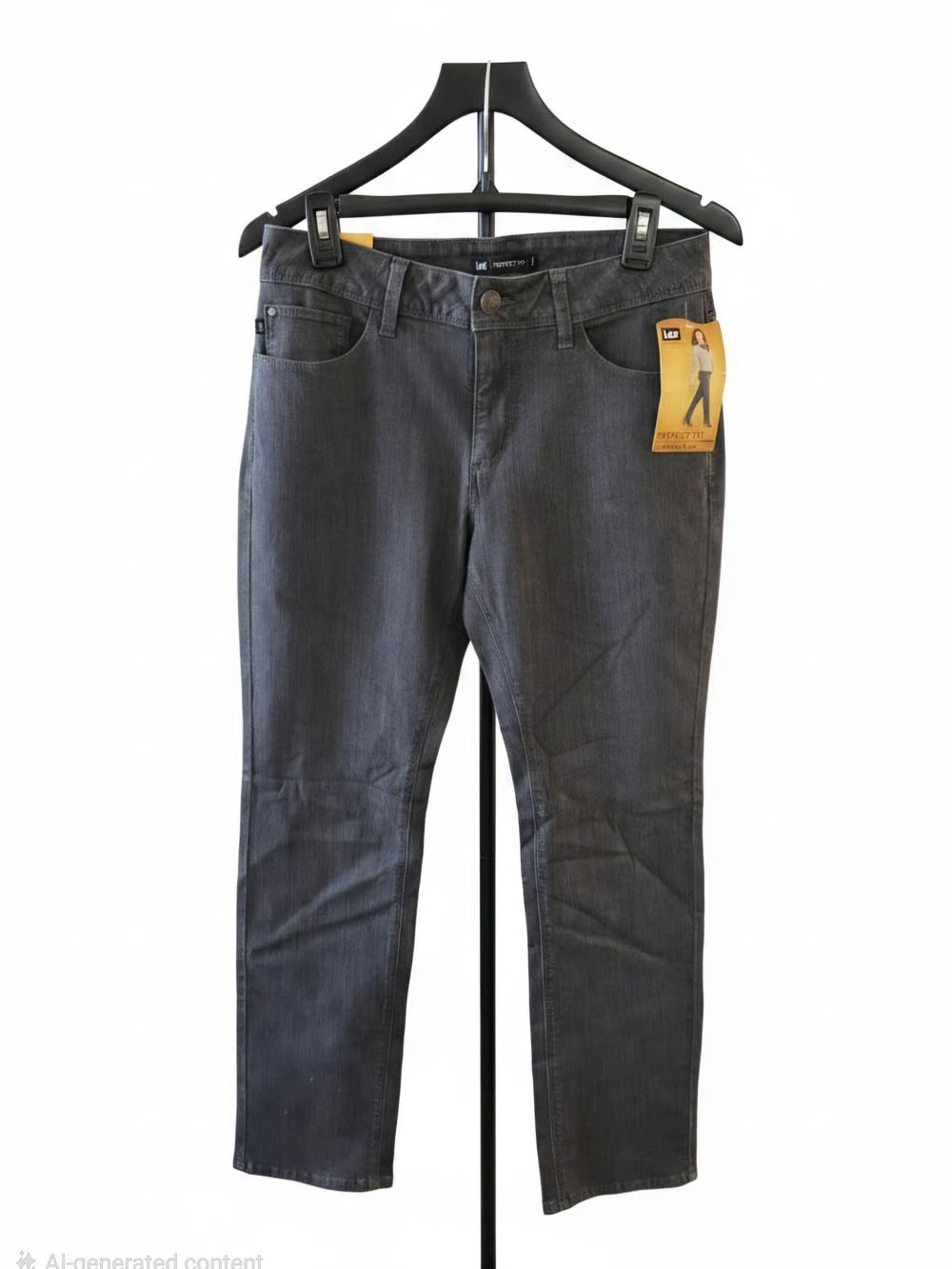 NWT Lee Women’s Slim Straight Jeans — Charcoal Gray